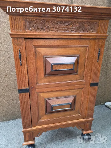 Шкаф за ъгъл с дърворезба , снимка 7 - Шкафове - 55966831