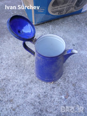 ЕМАЛИРАНА КАНА СЪС КАПАК ЗА ТОПЛА ВОДА ОТ СОЦА 2,5 ЛИТРА, снимка 16 - Антикварни и старинни предмети - 42643527