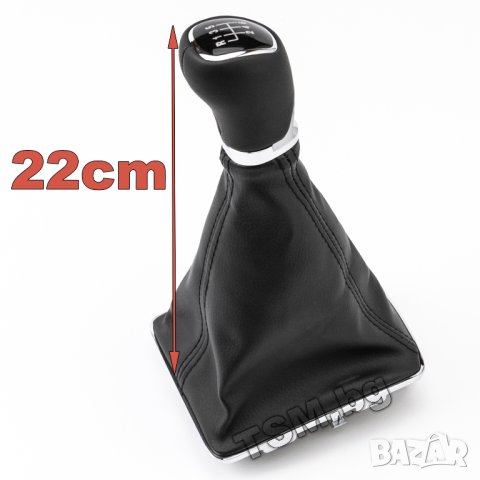 КОЖЕНА ТОПКА за СКОРОСТЕН ЛОСТ С МАНШОН и РАМКА за SKODA FABIA 3 III NJ ШКОДА ФАБИЯ 5/6-Скорости, снимка 4 - Аксесоари и консумативи - 41929476