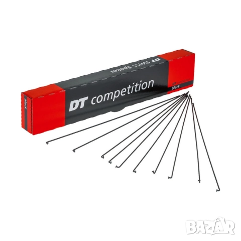 Спици DT Swiss Competition 2-1.8-2mm Черни J-bend, 258mm, 260mm, 262mm