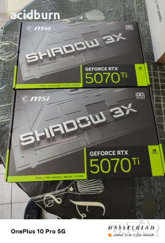 Продавам Чисто нова видео карти MSI RtX 5070 ti 16g Shadow 3x OC