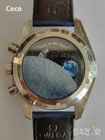Omega Speedmaster Silver Snoopy 50th anniversary Edition chronograph , снимка 13 - Мъжки - 44225843