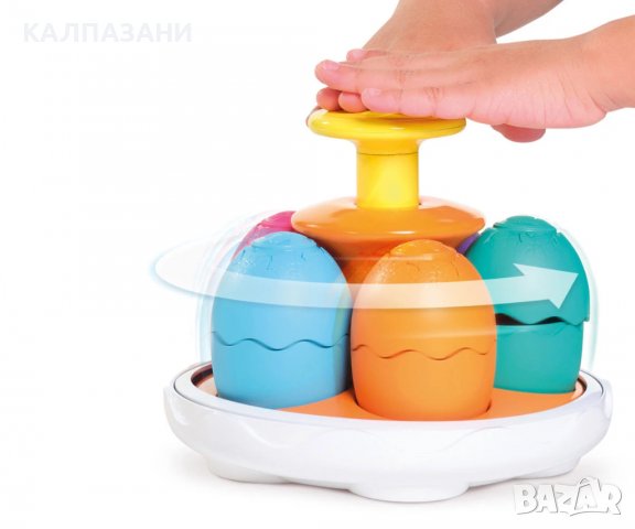 Завърти и излюпи динозавърските яйца Toomies Jurassic World, снимка 4 - Фигурки - 39367759