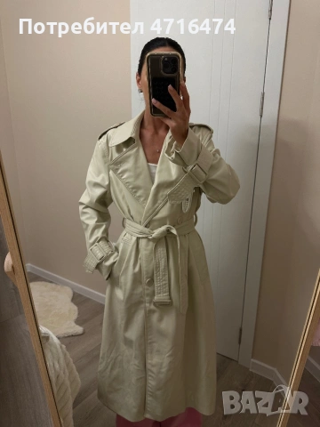 Тренчкот от Зара, снимка 4 - Палта, манта - 53586593