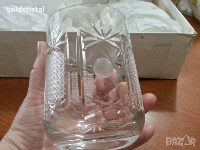  кристални чаши , снимка 9 - Антикварни и старинни предмети - 26819794