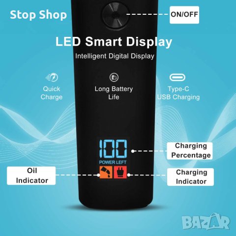 VGR V-937 Професионален жичен и безжичен тример за коса  (черен), снимка 7 - Тримери - 41807284