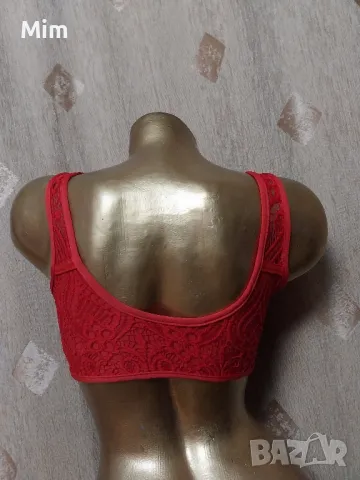 Vestiges M Червено дантелено бюстие , снимка 4 - Корсети, бюстиета, топове - 50294699