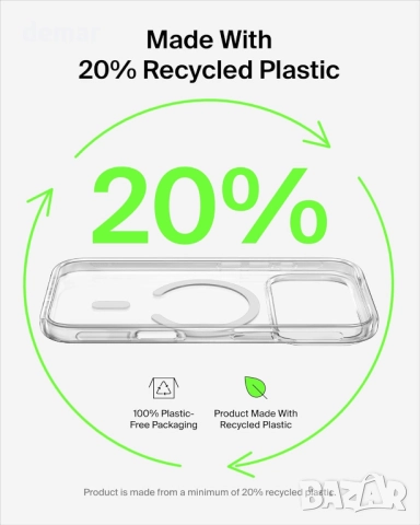 Калъф Belkin SheerForce Clear MagSafe за iPhone 17 Pro с тънък дизайн - прозрачен, снимка 8 - Калъфи, кейсове - 52302159