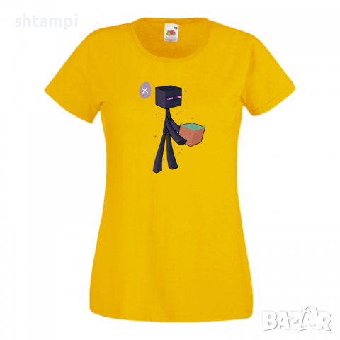 Дамска тениска Enderman 3 майнкрафт Minecraft,Игра,Забавление,подарък,Изненада,Рожден Ден., снимка 12 - Тениски - 36520692