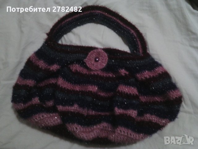 Плетена чанта, ковьор, плетено шалче детско, плетени кръгови шалове, снимка 1 - Чанти - 41984898