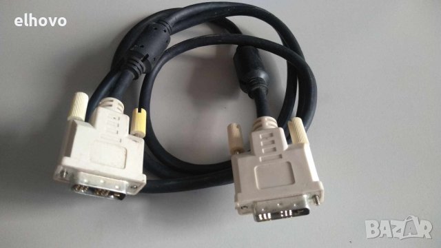 DVI кабел, DVI M - M, снимка 2 - Кабели и адаптери - 41371760