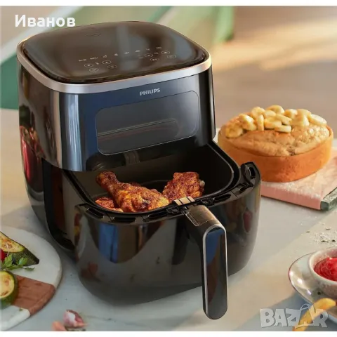 Уред за здравословно готвене Philips HD9257/80, AirFryer, с Гаранция, снимка 5 - Други - 49317661