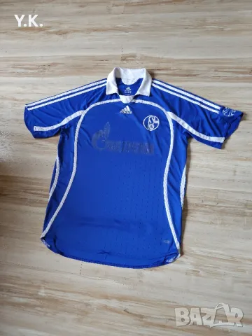 Оригинална мъжка тениска Adidas Climacool x F.C. Schalke 04 / Season 07-08 (Home), снимка 2 - Тениски - 48187571