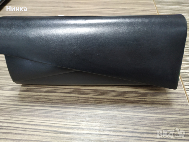 Черен Клъч от еко кожа