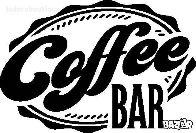 Надпис от винил / фолио за декорация Coffee bar, снимка 2 - Други - 42570537