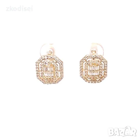 Златни обеци 2,69гр.14кр. проба:585 модел:28141-1, снимка 1