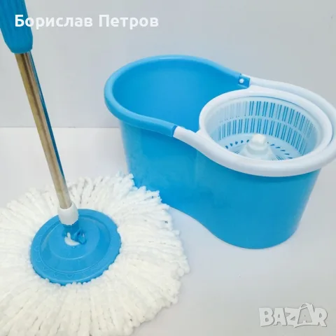 Моп за почистване на под - ламинат - spin mop 360 / Цвят: Според нал. в склада , снимка 4 - Мопове, кофи, четки и метли - 55749054