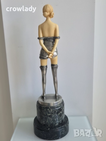 Преди представлението пластика в стил АРТ ДЕКО Argentor Wien, снимка 4 - Антикварни и старинни предмети - 51721846