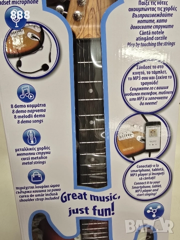 детска електрическа китара, снимка 3 - Музикални играчки - 52845312