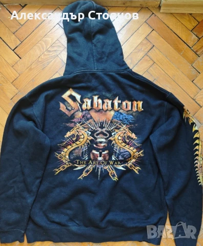 Суичер с качулка на шведската метъл група SABATON, снимка 2 - Други музикални жанрове - 50848687
