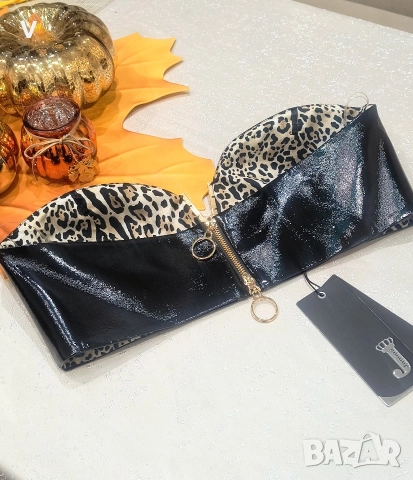 Дамски спортен сет екип комплект Recharge топ + широк панталон с висока талия пепел от рози, снимка 9 - Спортни екипи - 52740096