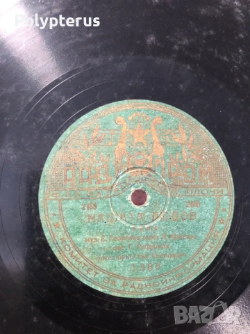 Стара българска шеллакова плоча, снимка 2 - Грамофонни плочи - 53529062