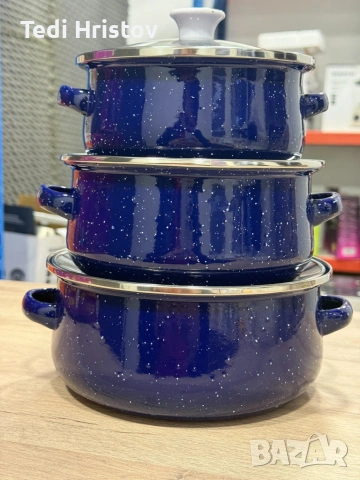 ❗ ОГРАНИЧЕНИ БРОЙКИ НА ТОП ЦЕНА ❗Комплект от 3 тенджери - 16см, 18см, 20см, снимка 4 - Съдове за готвене - 53763331