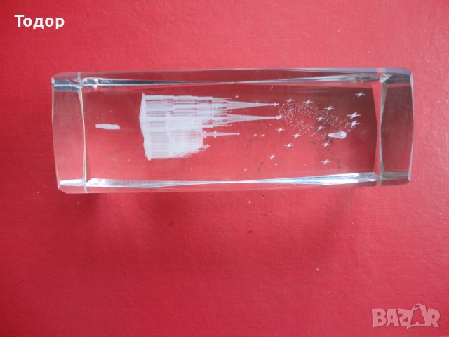 Страхотна кристална фигура катедрала Koln, снимка 2 - Статуетки - 41628071