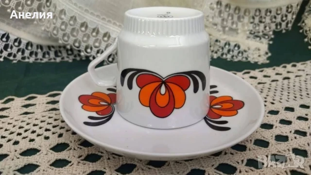 ГДР 5 сета за кафе , снимка 3 - Чаши - 51100442