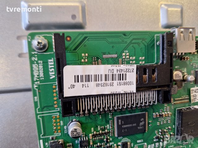 Main Board 17MB95-2.1 for 40inc for Toshiba 40L1347DG DISPLAY VES400UNDS-03, снимка 2 - Части и Платки - 44507438