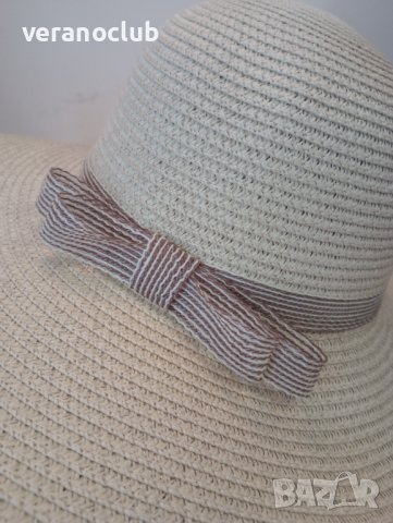 Широкопола лятна капела бежова, снимка 2 - Шапки - 40366283