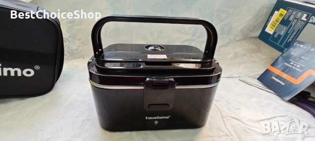 TRAVELISIMO Електрическа кутия за обяд 80W, 1.8L, 12V/24V/220V, снимка 5 - Термоси - 53145671