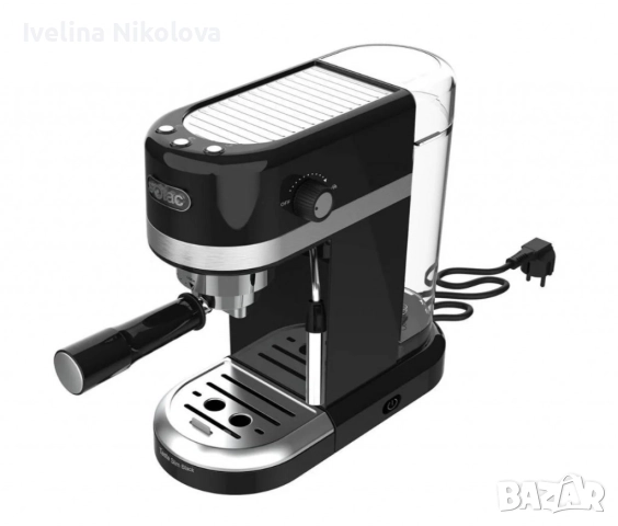 Машина за еспресо Solac Taste Slim Black CE4510 (С дефект отзад на резервоара  за водата и по кашона, снимка 4 - Кафемашини - 52423803