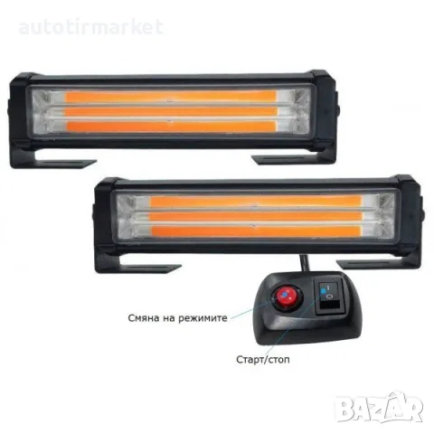 Аварийна сигнална LED светлина 12V/24V блиц – NA365, снимка 2 - Аксесоари и консумативи - 56053994