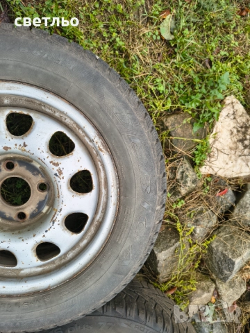 Зимни гуми с джанти голф 3 14", снимка 3 - Гуми и джанти - 52349142