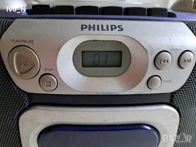 CD радиокасетофон Philips AZ 1110., снимка 2 - Радиокасетофони, транзистори - 53468300