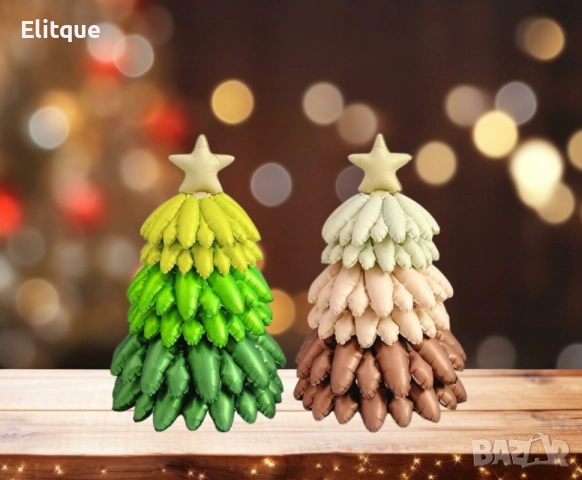 Коледни балони 7 части 3D Коледни елхи – Перфектната декорация за празнично парти, снимка 3 - Други стоки за дома - 52786872