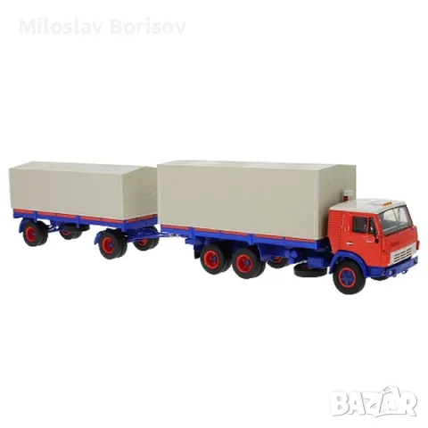 КАМАЗ 53212 + ремарке ГКБ в мащаб 1:44