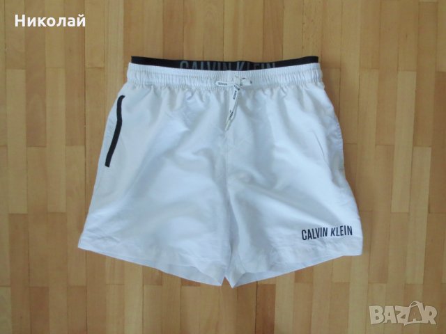 Calvin Klein ID Intense Power Double Waistband Swim Shorts, снимка 4 - Бански - 33994369
