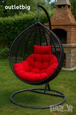 Люлка-градинска люлка висяща, тип яйце,гнездо, снимка 11 - Градински мебели, декорация  - 52235682