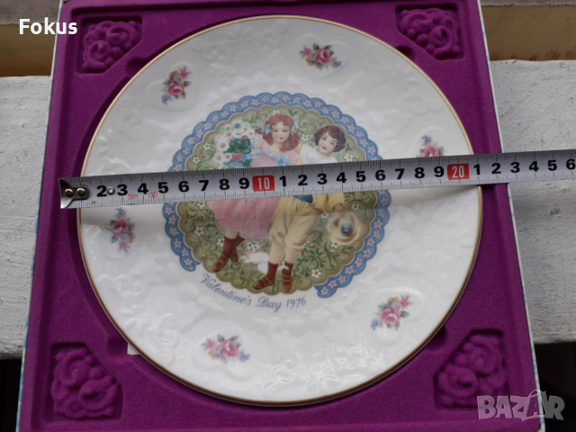 Колекционерска чиния Royal Doulton Valentines Day порцелан, снимка 6 - Антикварни и старинни предмети - 53444793