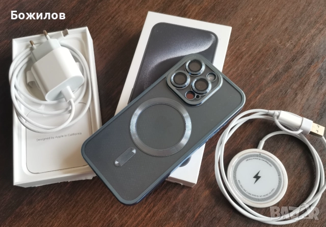 НОВ Iphone 15 PRO 128gb Blue Titanium , снимка 11 - Apple iPhone - 52167871