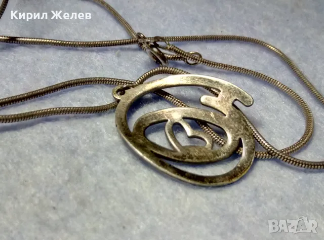 ФЕШЪН АРТ АЖУРЕН СРЕБЪРЕН МЕДАЛЬОН СРЕБРО 925 с ФИНА СРЕБЪРНА ВЕРИЖКА ODEMA 925 49886, снимка 2 - Колиета, медальони, синджири - 50337157