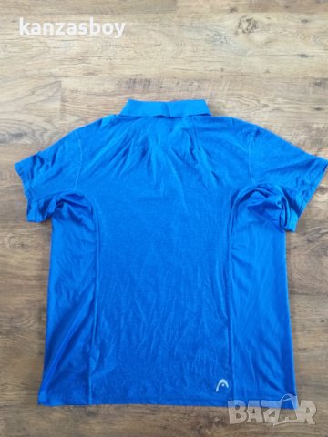 head men's blue polo shirt - страхотна мъжка тениска КАТО НОВА 2ХЛ, снимка 7 - Тениски - 41424339