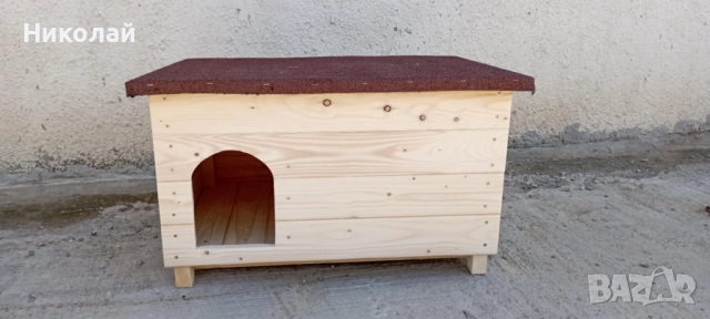 Голяма къща за котки и кучета с веранда за семейство котки кученца кучешка колиба от дърво за коте , снимка 6 - За кучета - 52238525