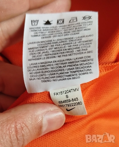 тениска Nike- Golf- dri fit-размер M- оранжев, снимка 7 - Тениски - 53850942