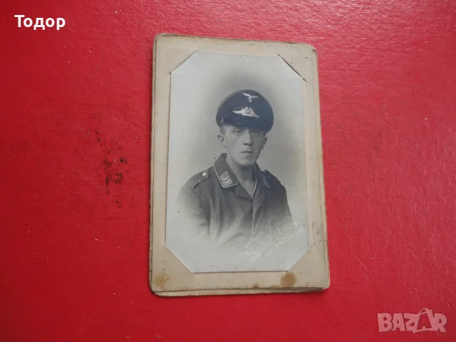 Армейска снимка картичка войник офицер Вермахт 3 Райх 2, снимка 3 - Колекции - 56233915