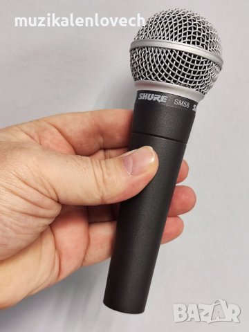 Shure SM58-LCE Cardioid Dynamic Microphone - Динамичен Про Микрофон /КАТО НОВ - ОРИГИНАЛ/, снимка 3 - Микрофони - 38090861