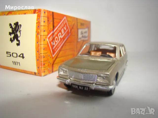 NOREV 1/43 PEUGEOT 504 ИГРАЧКА КОЛИЧКА МОДЕЛ, снимка 3 - Колекции - 48425108