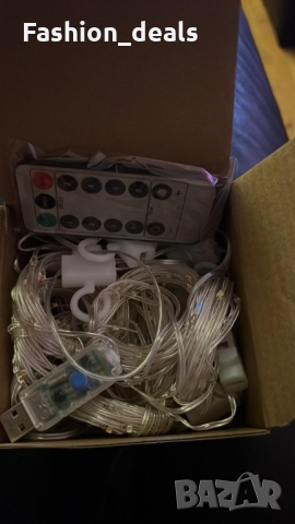 Нови 300 LED феерични светлини Завеса Декорация Медна тел 3 метра Лампички, снимка 8 - Други - 36112419